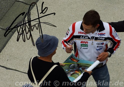 Stefan Bradl, Autogramme am Sachsenring 2014