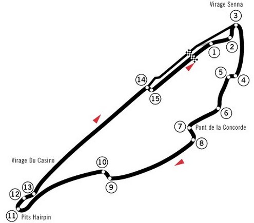 Gilles Villeneuve Circuit Streckenführung