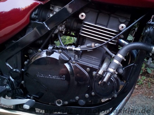 Motor der Kawasaki GPZ